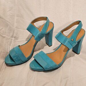 Liz Claiborne Dara heels in turquoise